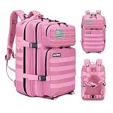 Elitex Mochila 25L Tactica Militar Color Rosa Bandera USA Impermeable para Deporte, Gimnasio, Aire Libre Oxford 900D