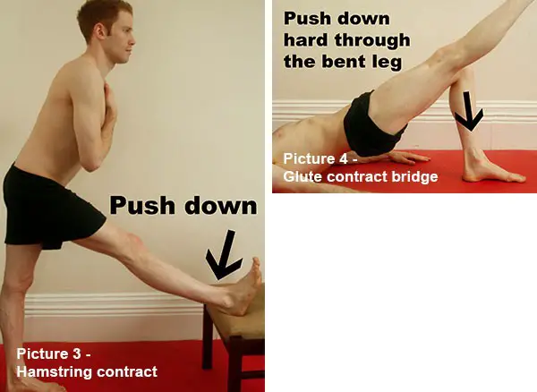 Hamstring contract and Glute contract bridge