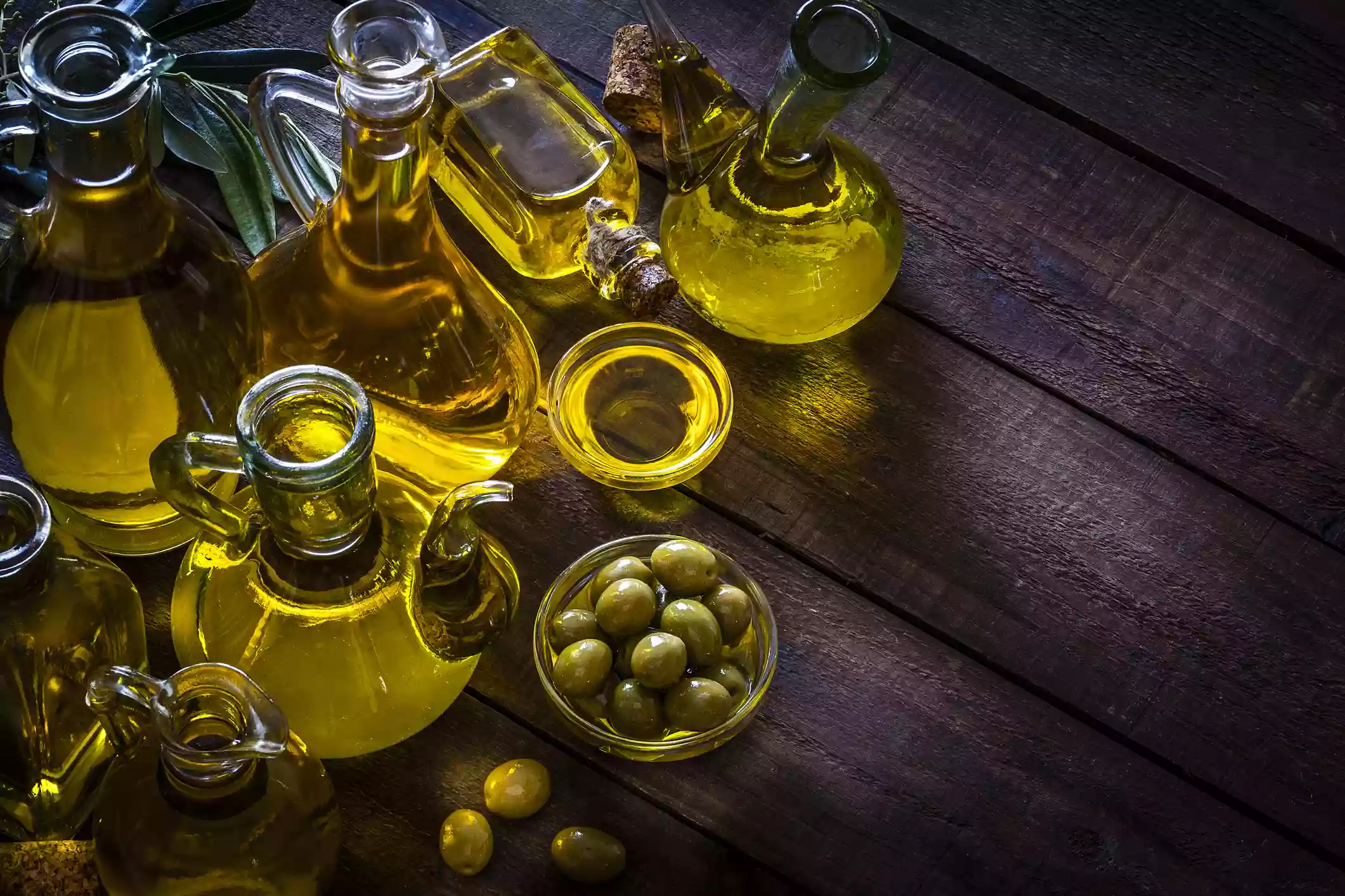 Olive oil bottles