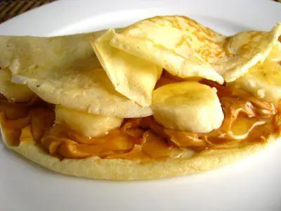 Photo of Receta de crepes de plátano con mantequilla de maní integral para diabéticos